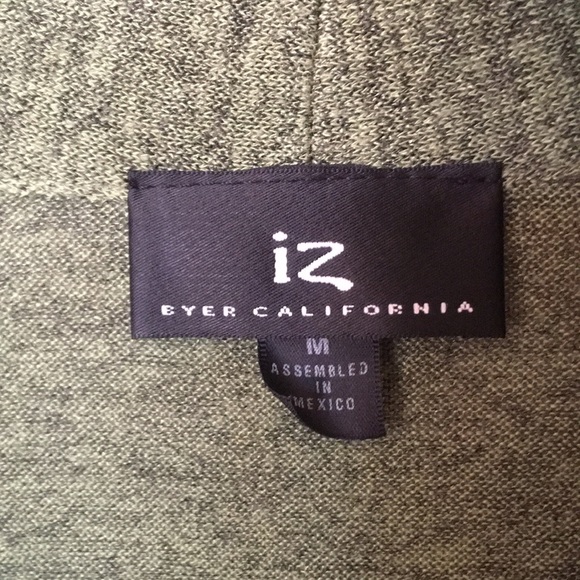 IZ Byer California White Shirt with Green Cardigan - Picture 2 of 7